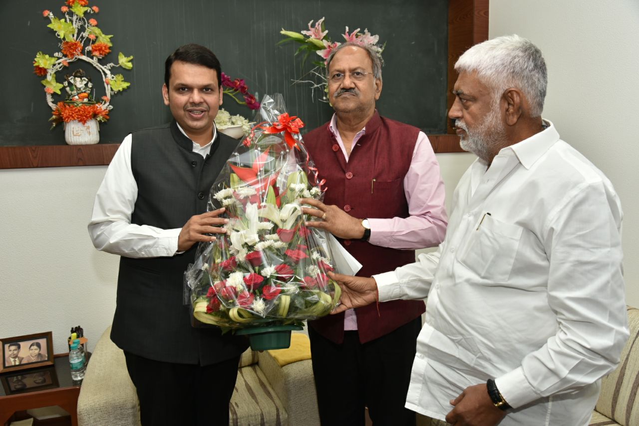 छत्तीसगढ़ के कृषि मंत्री श्री बृजमोहन अग्रवाल तथा राजस्व मंत्री श्री प्रेमप्रकाश पाण्डेय महाराष्ट्र दौरे में