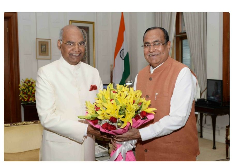 विधानसभा अध्यक्ष श्री अग्रवाल ने राष्ट्रपति  श्री रामनाथ कोविंद से की सौजन्य मुलाकात