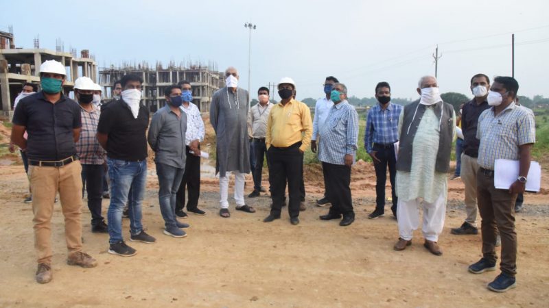 अम्बिकापुर : स्वास्थ्य मंत्री ने किया निर्माणाधीन मेडिकल कॉलेज भवन निरीक्षण : निर्माण कार्य में तेजी लाकर समय पर पूर्ण कराने के निर्देश