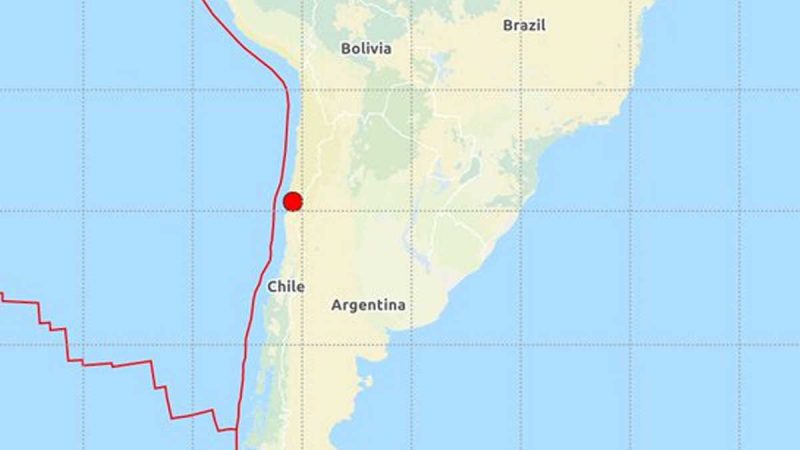 चिली: 5.8 की तीव्रता वाले भूकंप से हिला दक्षिण अमेरिकी देश