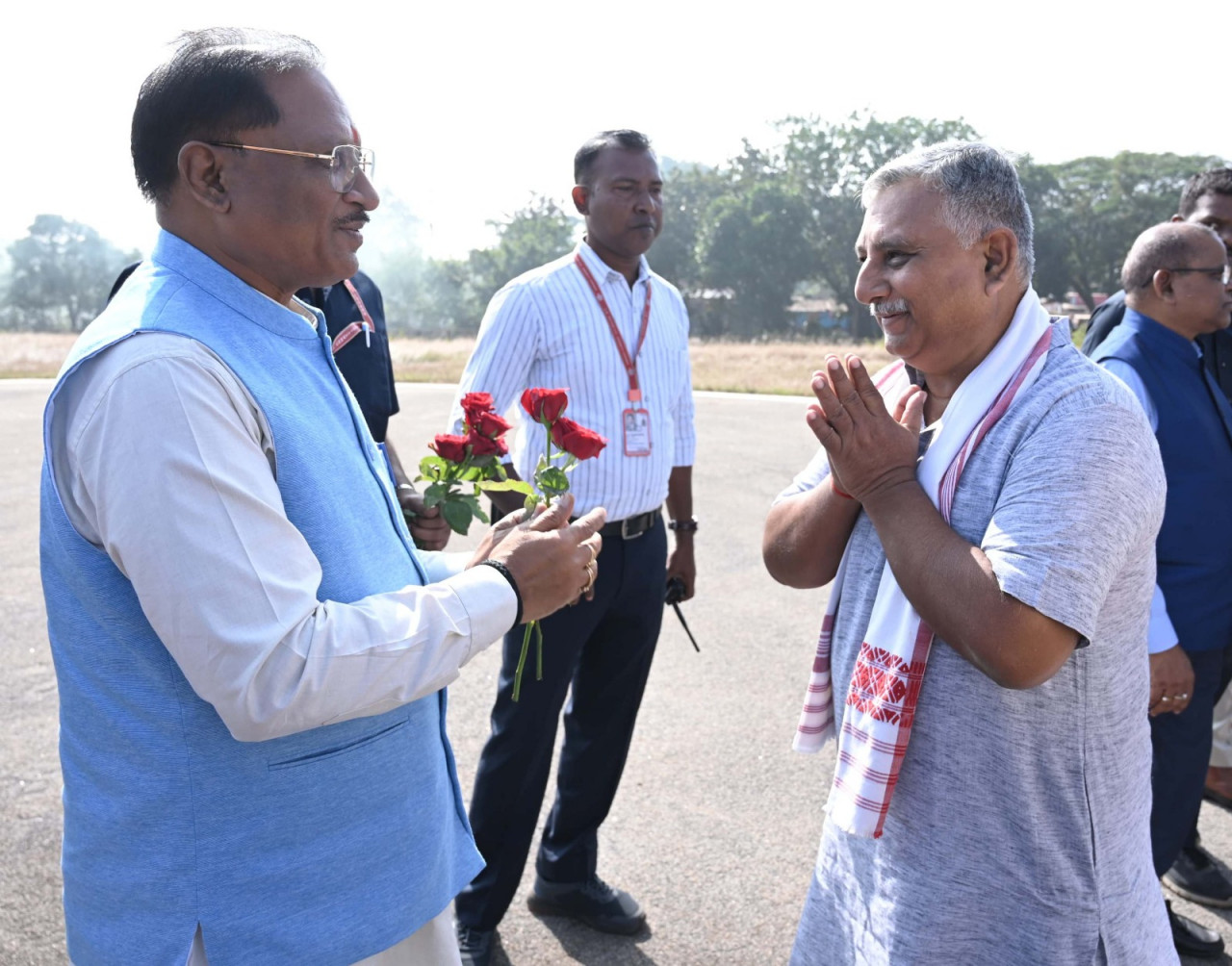 मुख्यमंत्री साय एवं केन्द्रीय मंत्री मंडाविया जशपुर पहुंचे