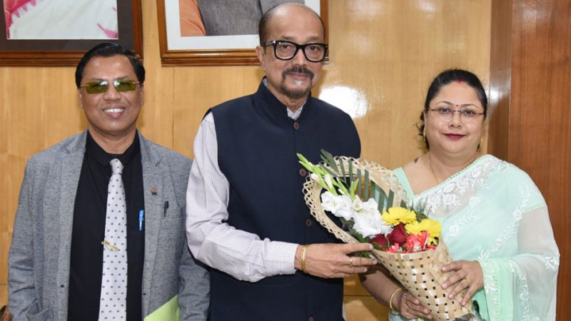 राज्यपाल डेका से डीजीएम सहरिया ने भेंट की