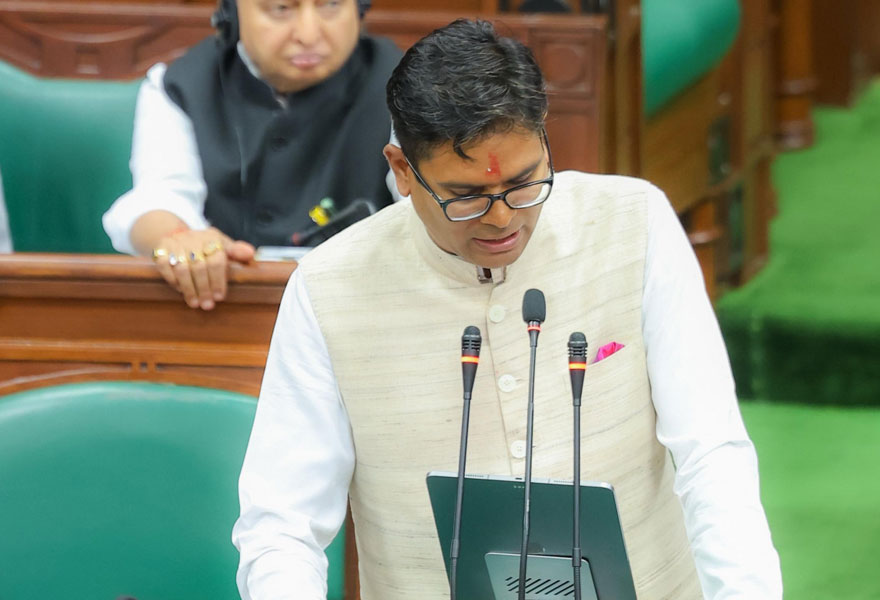 वित्त मंत्री ओ पी चौधरी का बजट भाषण