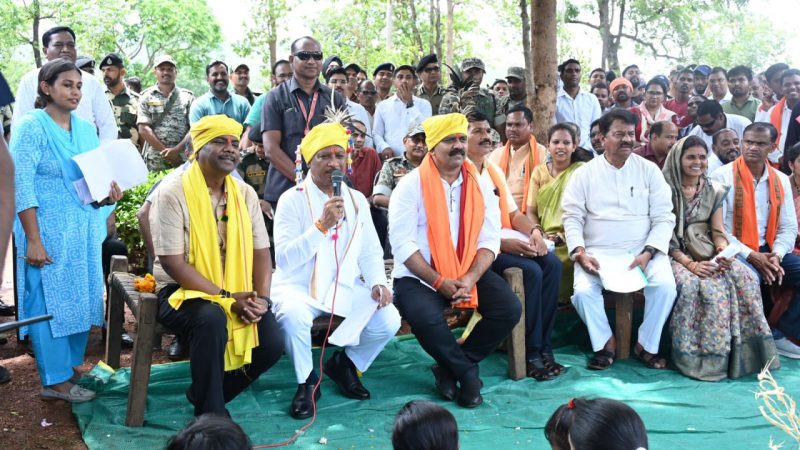 मुख्यमंत्री विष्णु देव साय ने बासिंग में लगाई चौपाल