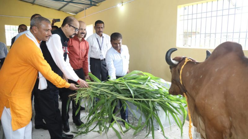 राज्यपाल रमेन डेका ने गौशाला का किया लोकार्पण