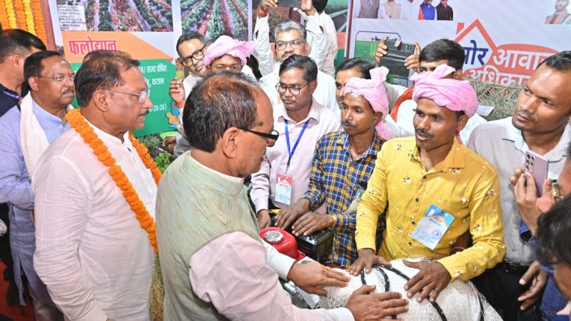 केंद्रीय मंत्री शिवराज सिंह चौहान ने हितग्राहियों से की सीधी बातचीत