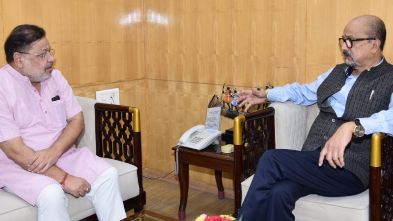 राज्यपाल रमेन डेका से विधायक सोनी ने सौजन्य भेंट की