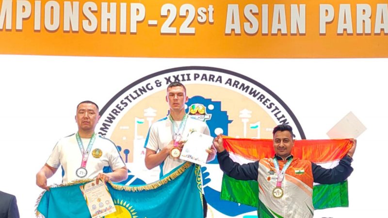 श्रीमंत झा ने एशियन पैरा-आर्म रेसलिंग में जीता रजत पदक