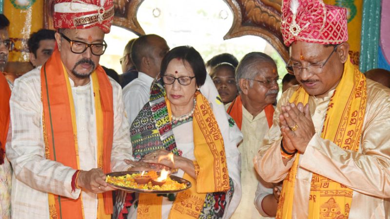 रथयात्रा महोत्सव में शामिल हुए राज्यपाल डेका