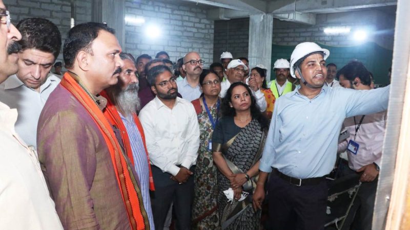 स्वास्थ्य मंत्री ने निर्माणाधीन शासकीय चिकित्सा महाविद्यालय तेलगरा का किया निरीक्षण