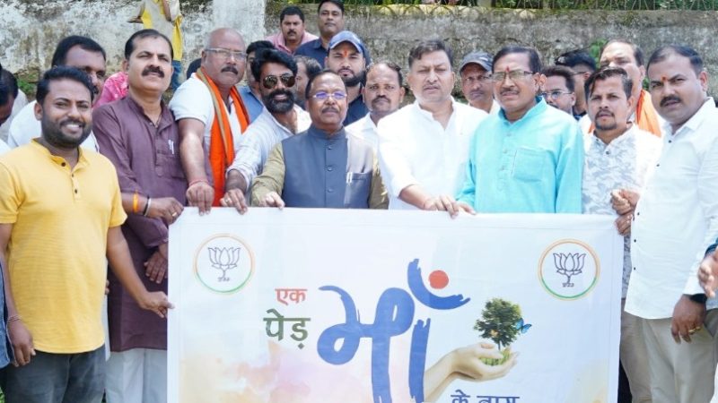 वृक्षारोपण प्रकृति संरक्षण की दिशा में महत्वपूर्ण कदम: मंत्री रामविचार नेताम