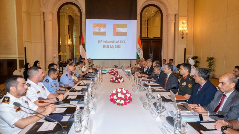 भारत और संयुक्त अरब अमीरात ने संयुक्त रक्षा सहयोग समिति की 13वीं बैठक में रक्षा साझेदारी को विस्तार देने की प्रतिबद्धता जताई
