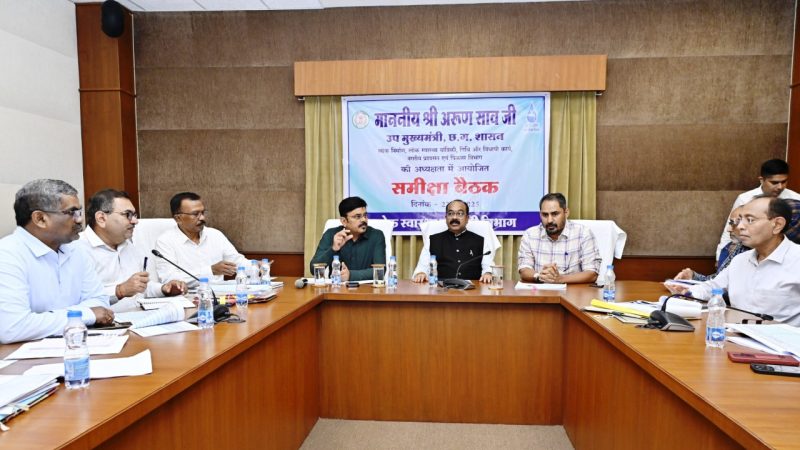 90 प्रतिशत पूर्णता वाली योजनाओं के काम तत्परता से पूर्ण कर जल्द जलापूर्ति शुरू करें : अरुण साव