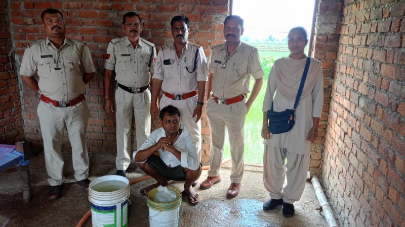 145 बल्क लीटर अवैध महुआ शराब जब्त