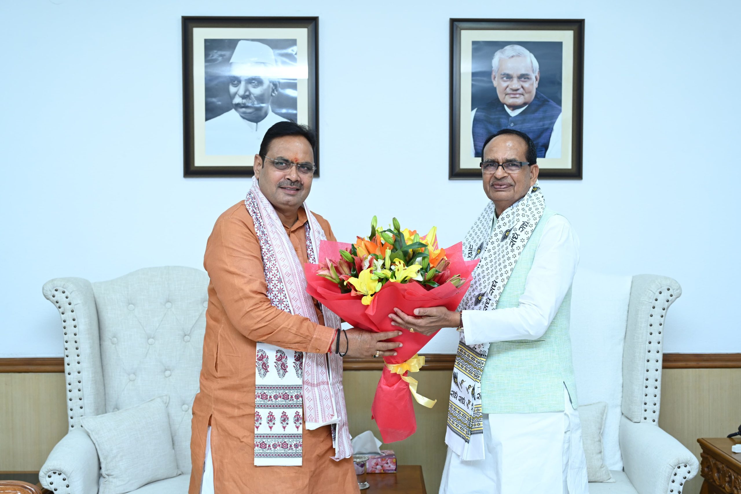 केंद्रीय मंत्री शिवराज सिंह चौहान से दिल्ली में मिले राजस्थान के मुख्यमंत्री भजनलाल शर्मा