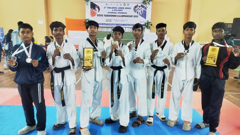 एकलव्य खेल अकादमी के ताइक्वांडो खिलाड़ियों का नेशनल में चयन