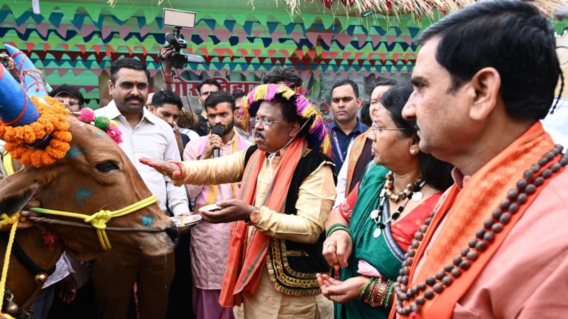 कृषि मंत्री निवास में धूमधाम से मनाया गया पारंपरिक पर्व ‘पोरा तिहार’