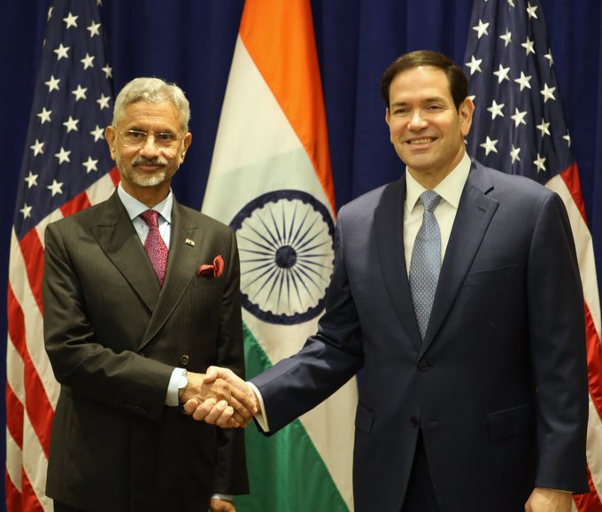 विदेश मंत्री एस जयशंकर की अमेरिकी विदेश मंत्री मार्क रुबिओ से मुलाकात
