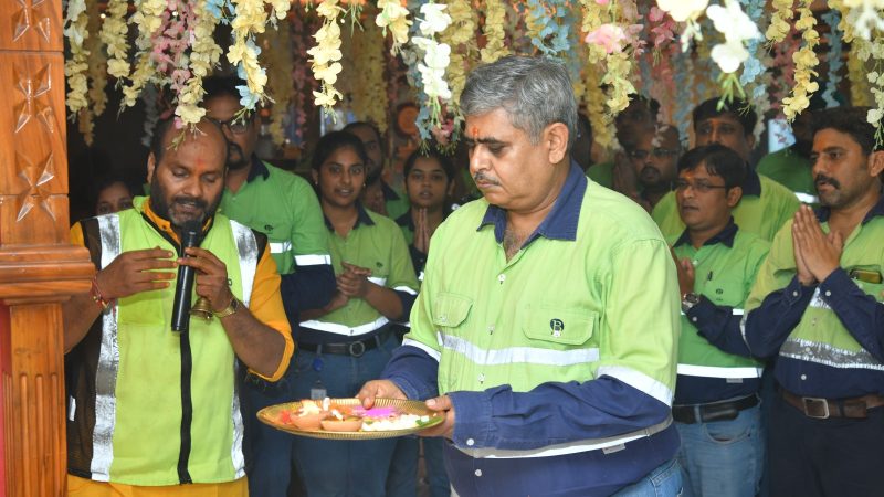 बालको ने आदिशिल्पी श्री विश्वकर्मा की आराधना पर दोहराया सुरक्षा और प्रगति का संकल्प