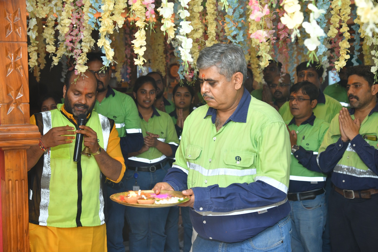 बालको ने आदिशिल्पी श्री विश्वकर्मा की आराधना पर दोहराया सुरक्षा और प्रगति का संकल्प