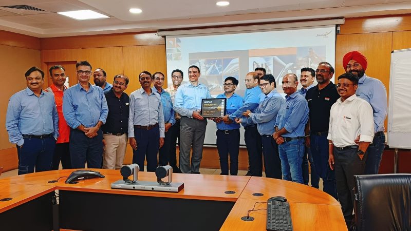 कैटरपिलर इंक. द्वारा जिन्दल स्टील लिमिटेड को सप्लायर एक्सीलेंस रिकग्निशन (SER) प्रमाणपत्र से सम्मानित किया गया