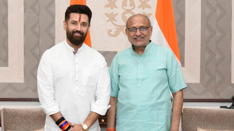 चिराग पासवान ने नव-निर्वाचित उपराष्ट्रपति को दी शुभकामनाएं