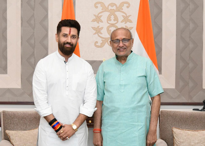 चिराग पासवान ने नव-निर्वाचित उपराष्ट्रपति को दी शुभकामनाएं