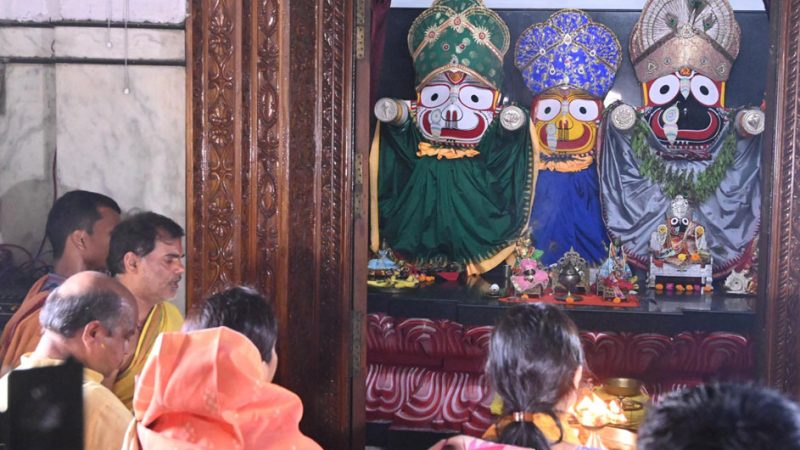 केंद्रीय मंत्री अन्नपूर्णा देवी ने रायपुर में भगवान जगन्नाथ का किया दर्शन