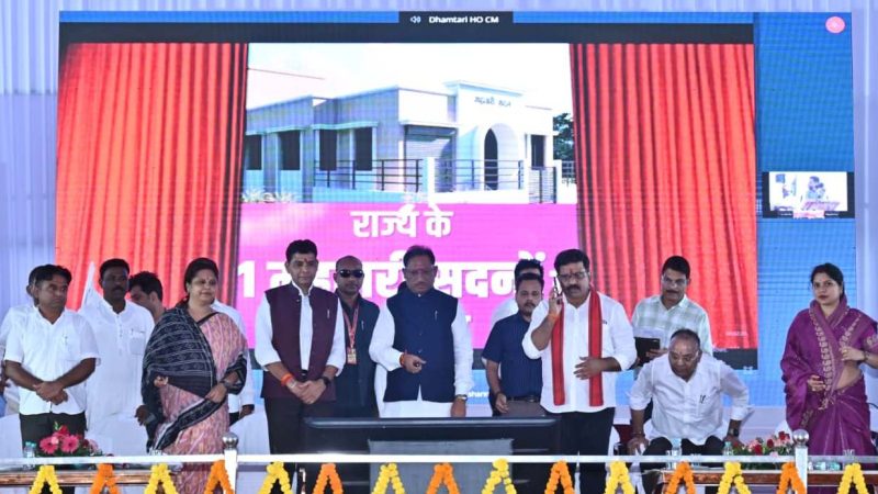 छत्तीसगढ़ की तरक्की का आधार बनेंगे महतारी सदन: मुख्यमंत्री विष्णु देव साय