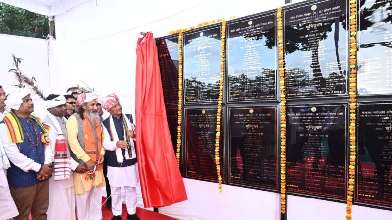 मुख्यमंत्री साय ने नरहरपुर में किया 75.31 करोड़ रुपए के 11 निर्माण कार्यों का भूमिपूजन