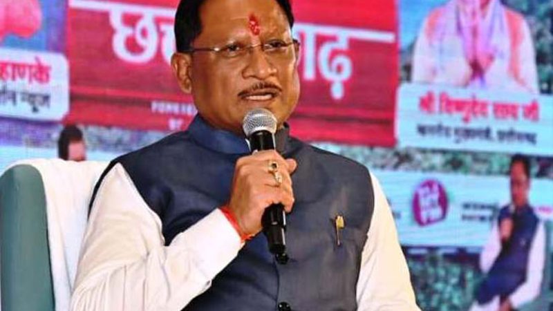 प्रदेश में नक्सलवाद समाप्त कर गढ़ेगें विकास की राह: मुख्यमंत्री विष्णुदेव साय