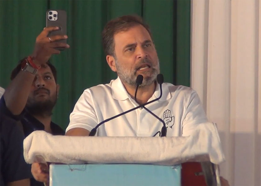 नालंदा में हुई राहुल गांधी की जनसभा