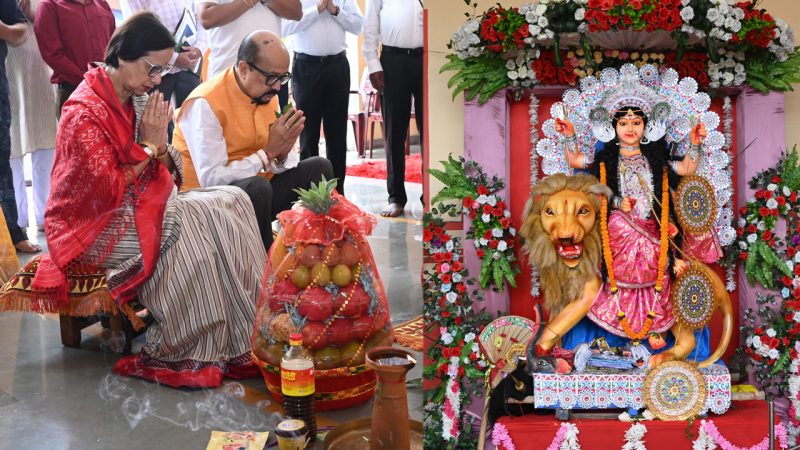 राज्यपाल डेका ने महाकालीबाड़ी विश्वनाथ मंदिर में सपत्निक की पूजा-अर्चना