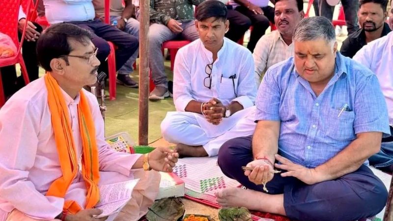 पर्यटन एवं संस्कृति मंत्री राजेश अग्रवाल ने नए कॉलेज भवन का किया भूमिपूजन