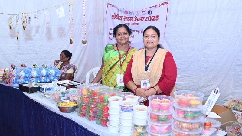 सरस मेला 2025 में 17 राज्यों की स्व सहायता समूह की महिलाओं ने लिया भाग