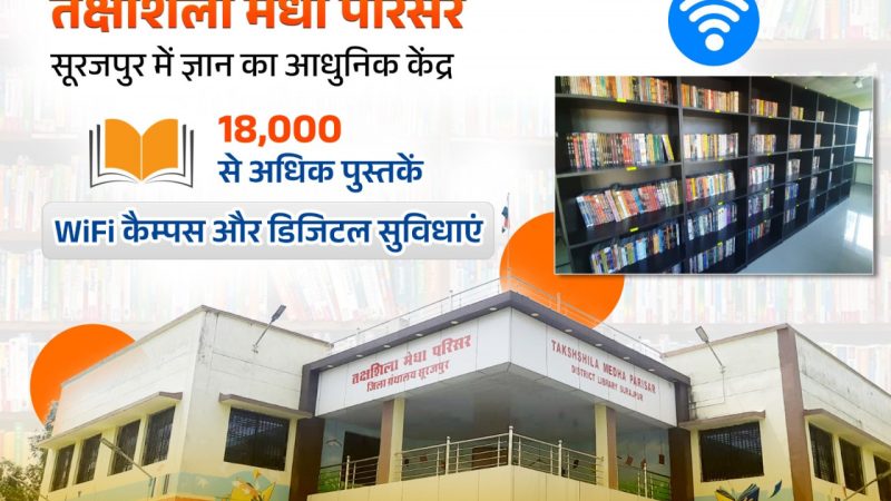 सूरजपुर का तक्षशिला मेधा परिसर युवाओं के लिए ‘ज्ञान तीर्थ‘