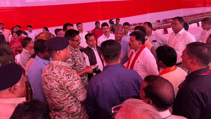 केंद्रीय गृह मंत्री अमित शाह के बस्तर प्रवास की तैयारियों का उप मुख्यमंत्री विजय शर्मा ने किया निरीक्षण