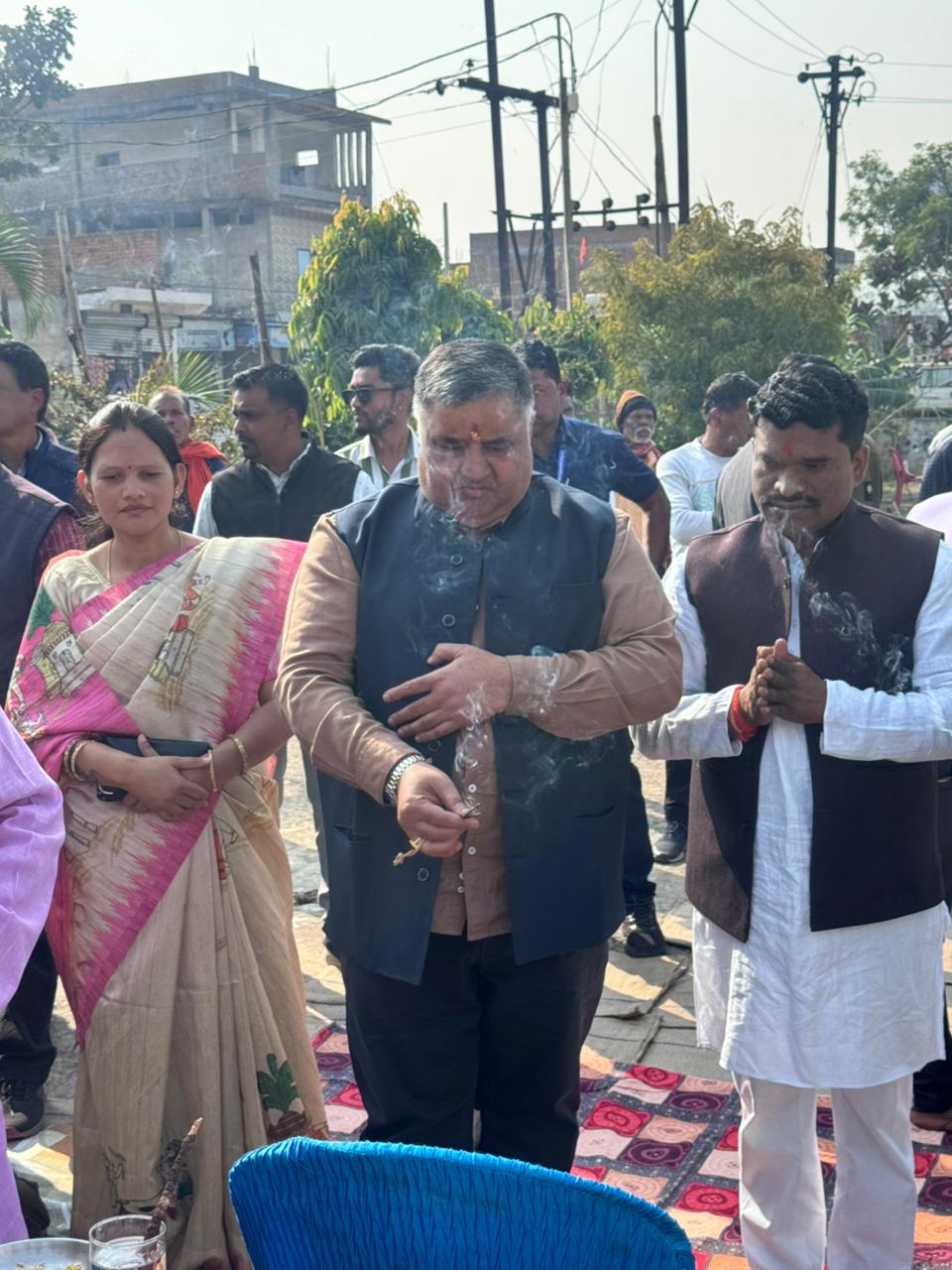 पर्यटन एवं संस्कृति मंत्री राजेश अग्रवाल ने किया धान खरीदी महापर्व का शुभारंभ