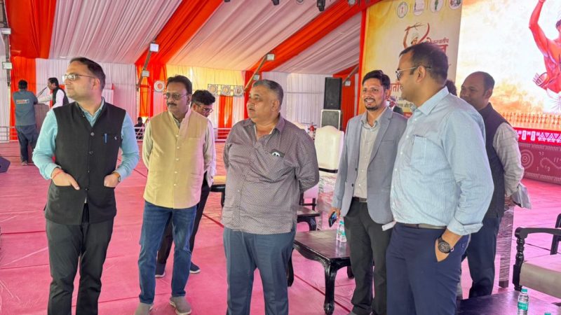 पर्यटन एवं संस्कृति मंत्री राजेश अग्रवाल ने किया राष्ट्रपति श्रीमती द्रौपदी मुर्मू के अम्बिकापुर दौरे की तैयारियों का निरीक्षण