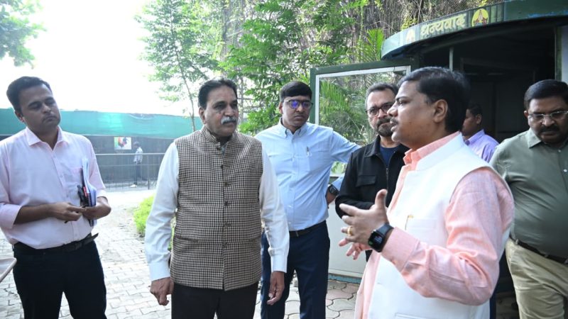 वन मंत्री केदार कश्यप ने नंदनवन-नंदन पक्षी विहार का किया निरीक्षण