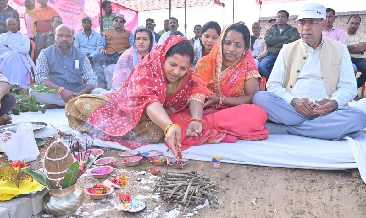 मंत्री श्रीमती लक्ष्मी राजवाड़े ने किया 8 करोड़ रुपए से अधिक लागत वाले पुल निर्माण कार्यों का भूमिपूजन