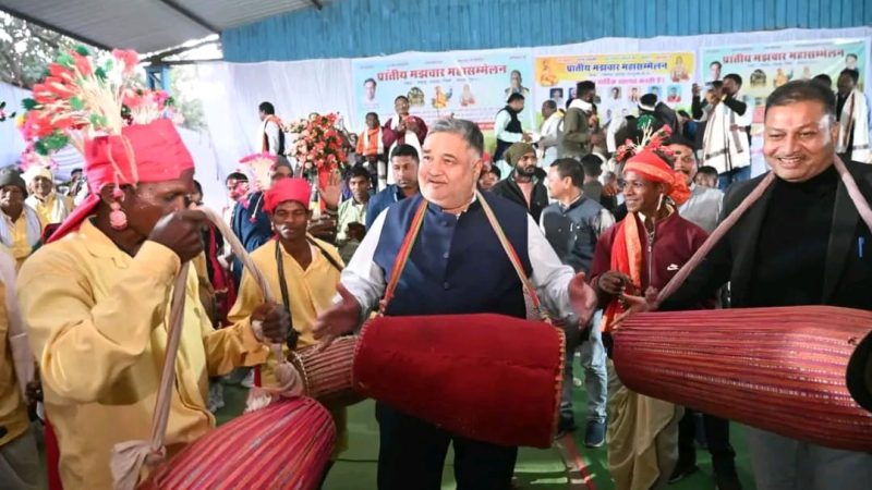 पर्यटन एवं संस्कृति मंत्री राजेश अग्रवाल प्रांतीय मझवार महासम्मेलन में हुए शामिल