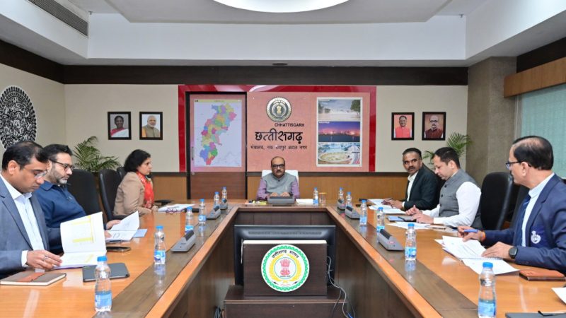 छत्तीसगढ़ राज्य सड़क सुरक्षा परिदृश्य की समीक्षा बैठक संपन्न