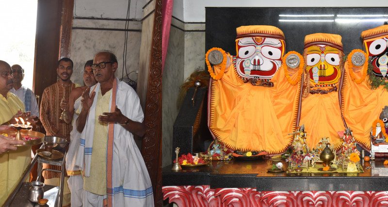 राज्यपाल रमेन डेका ने किए महाप्रभु श्री जगन्नाथ भगवान के दर्शन