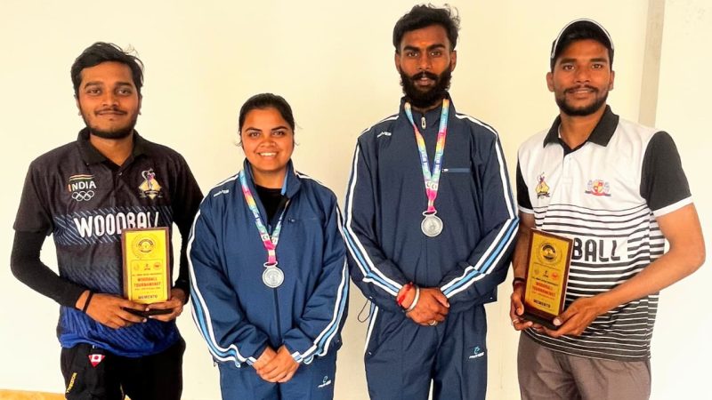 सरगुजा जिला वुडबॉल संघ के खिलाड़ियों का राष्ट्रीय मंच पर जलवा, जीते सिल्वर मेडल