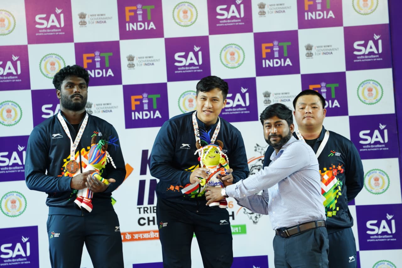 खेलो इंडिया ट्राइबल गेम्स 2026 : भारत्तोलन पुरुष 88 किग्रा वर्ग में अरुणाचल के रुबा ताडु बने चैंपियन