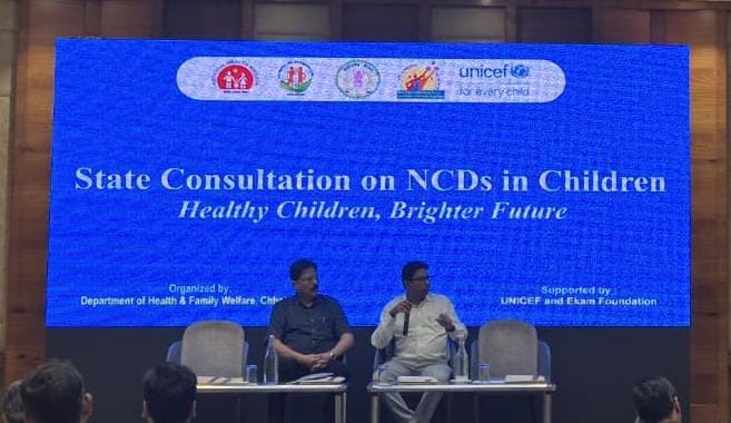 स्वास्थ्य विभाग एवं यूनिसेफ छत्तीसगढ़ के तकनीकी सहयोग से बच्चों में गैर-संचारी रोगों पर राज्य स्तरीय परामर्श आयोजित