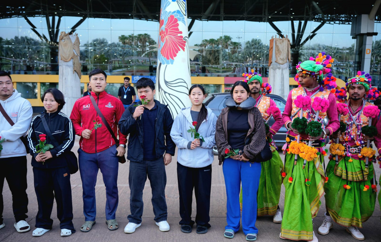 खेलो इंडिया ट्राइबल गेम्स के लिए खिलाड़ियों का छत्तीसगढ़ पहुंचना शुरू