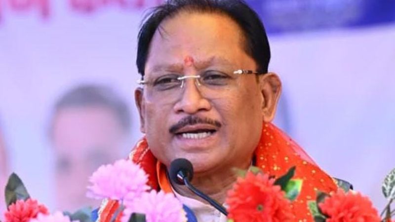 मुख्यमंत्री साय ने जुनवानी नर्मदा धाम में की पंच कुंडीय श्री रुद्र महायज्ञ की परिक्रमा