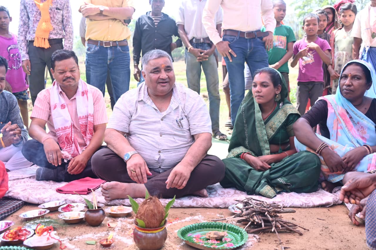 पर्यटन एवं संस्कृति मंत्री राजेश अग्रवाल ने 7 करोड़ की लागत से बनने वाले 120 मीटर लंबे पुल का किया भूमि पूजन